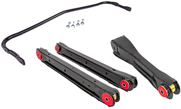 1968-72 GM A-Body Trailing Arm (Red) & Sway Bar Kit [10-Bolt]