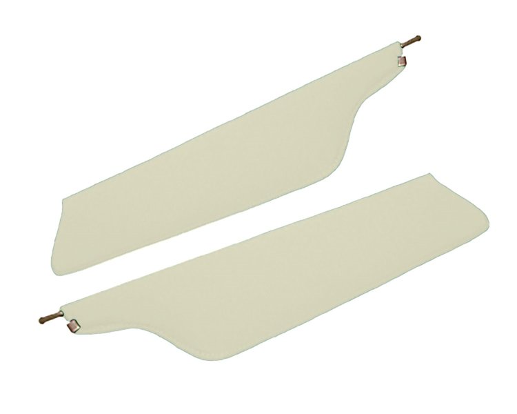 Sun Visors for 1967-1969 Ford F-100, F-250, F-350 Truck [Crater Grain Vinyl, White]