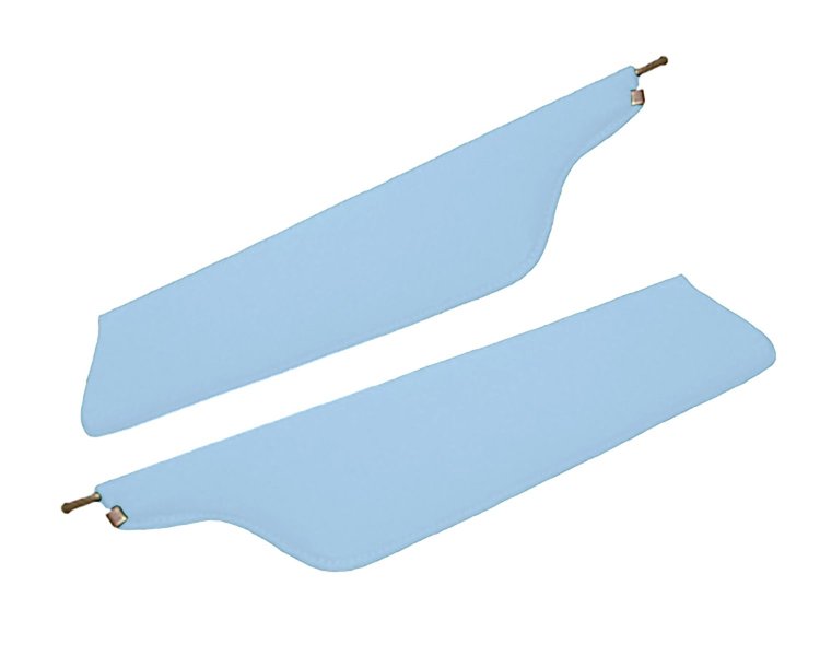 Sun Visors for 1967-1969 Ford F-100, F-250, F-350 Truck [Crater Grain Vinyl, Light Blue]