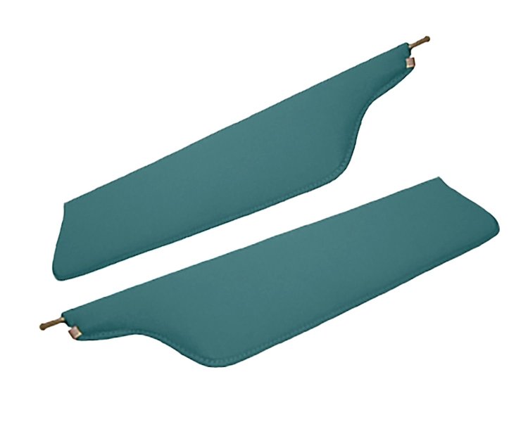 Sun Visors for 1967-1969 Ford F-100, F-250, F-350 Truck [Crater Grain Vinyl, Turquoise]