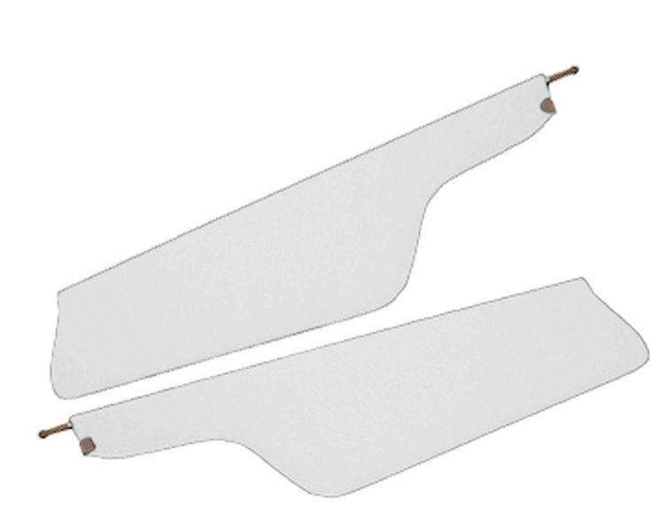 Sun Visors for 1970-1972 Ford F-100, F-250, F-350 Truck [Crater Grain Vinyl, Pure White]