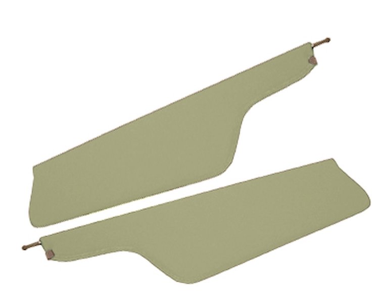 Sun Visors for 1970-1972 Ford F-100, F-250, F-350 Truck [Crater Grain Vinyl, Light Green]