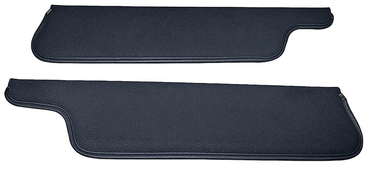 Sun Visors for 1973-1979 Ford F-100, F-250, F-350 Truck, 1978-1979 Ford Bronco [Corinthian Grain Vinyl, Dark Blue]