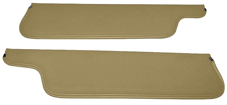 Sun Visors for 1973-1979 Ford F-100, F-250, F-350 Truck, 1978-1979 Ford Bronco [Corinthian Grain Vinyl, Sandalwood]