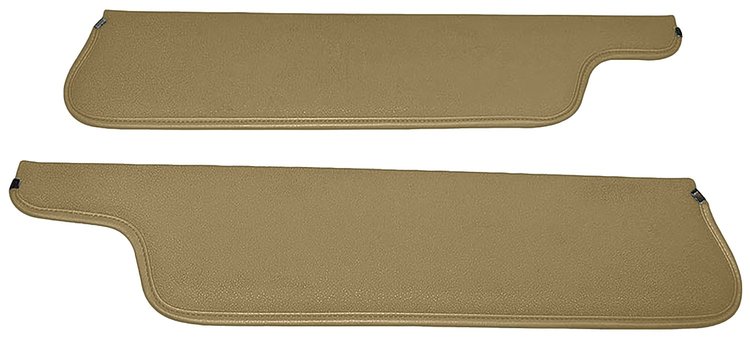 Sun Visors for 1973-1979 Ford F-100, F-250, F-350 Truck, 1978-1979 Ford Bronco [Corinthian Grain Vinyl, Palomino]