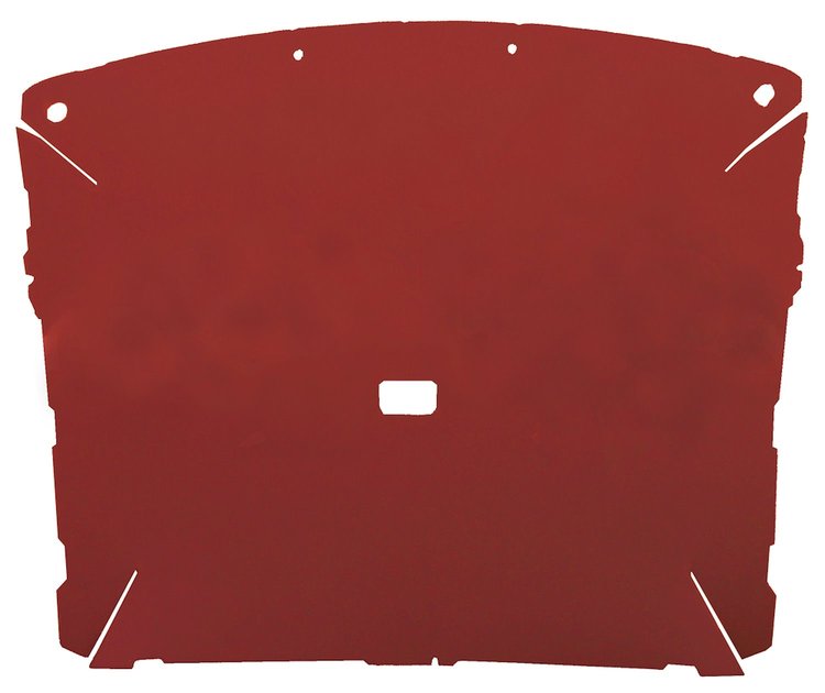 ABS Plastic Headliner for 1987-1996 Ford F-150, F-250 Standard Cab Truck [Foambacked Cloth, Red]