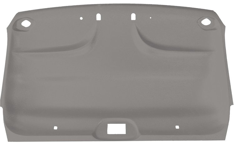 ABS Plastic Headliner for 1997-1999 Ford F-150, F-250 Standard Cab Truck [Foambacked Cloth, Ox Gray]