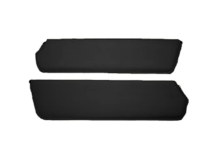 Sun Visors for 1957-1960 Ford F-100, F-250, F-350 Standard Cab Truck [Corinthian Grain Vinyl, Black]
