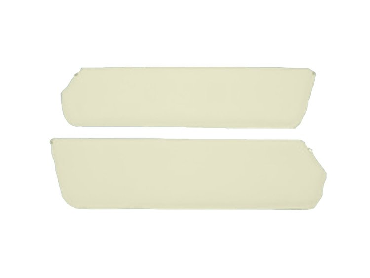 Sun Visors for 1957-1960 Ford F-100, F-250, F-350 Standard Cab Truck [Corinthian Grain Vinyl, Off White]