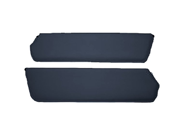 Sun Visors for 1957-1960 Ford F-100, F-250, F-350 Standard Cab Truck [Corinthian Grain Vinyl, Dark Blue]