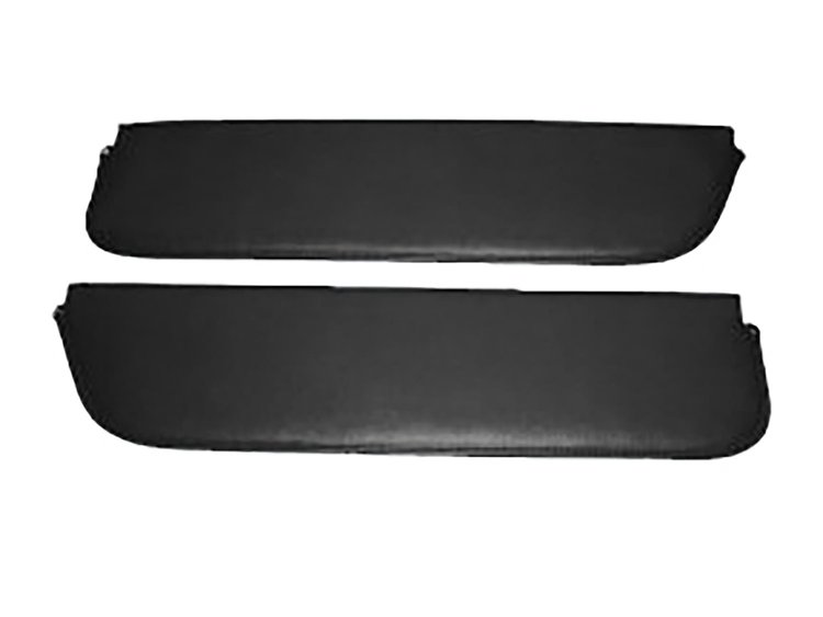 Sun Visors for 1961-1966 Ford F-100, F-250, F-350 Standard Cab Truck [Corinthian Grain Vinyl, Black]