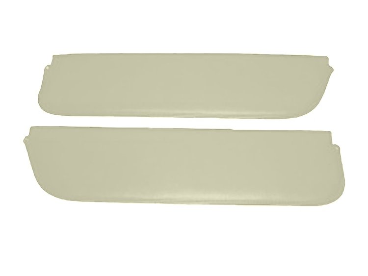 Sun Visors for 1961-1966 Ford F-100, F-250, F-350 Standard Cab Truck [Corinthian Grain Vinyl, Off White]