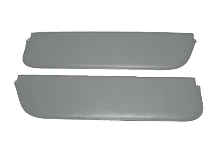 Sun Visors for 1961-1966 Ford F-100, F-250, F-350 Standard Cab Truck [Corinthian Grain Vinyl, Gray]