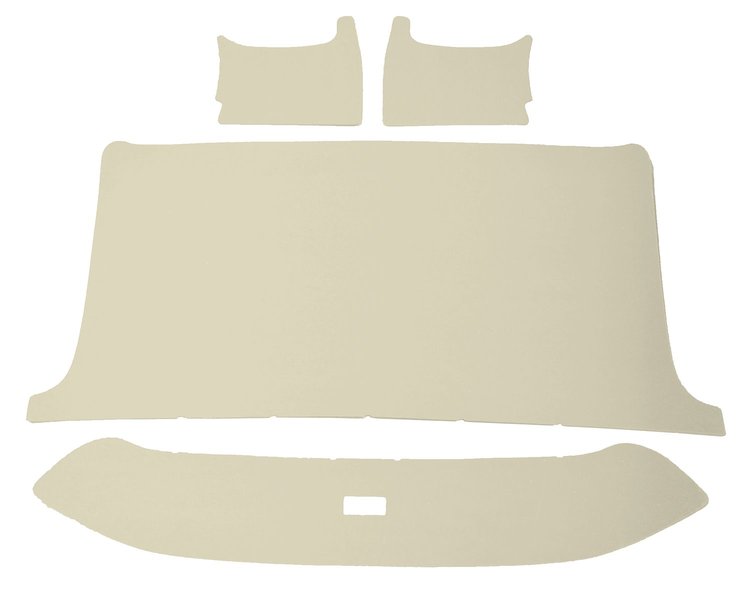 ABS Plastic Headliner for 1965-1966 Ford F-100, F-250, F-350 Standard Cab Truck [Corinthian Grain Vinyl, Off White]