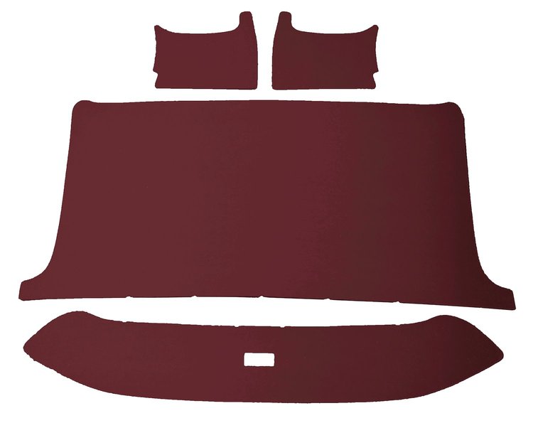 ABS Plastic Headliner for 1965-1966 Ford F-100, F-250, F-350 Standard Cab Truck [Corinthian Grain Vinyl, Maroon]