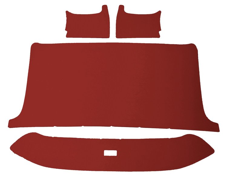 ABS Plastic Headliner for 1965-1966 Ford F-100, F-250, F-350 Standard Cab Truck [Corinthian Grain Vinyl, Red]