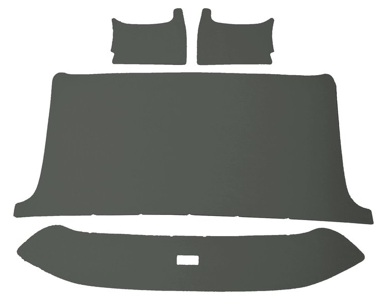 ABS Plastic Headliner for 1965-1966 Ford F-100, F-250, F-350 Standard Cab Truck [Corinthian Grain Vinyl, Charcoal]