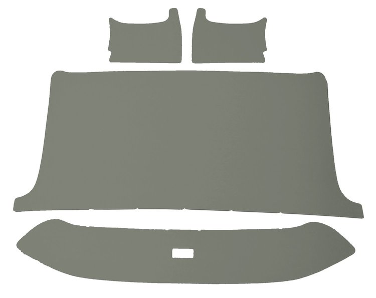 ABS Plastic Headliner for 1965-1966 Ford F-100, F-250, F-350 Standard Cab Truck [Corinthian Grain Vinyl, Gray]