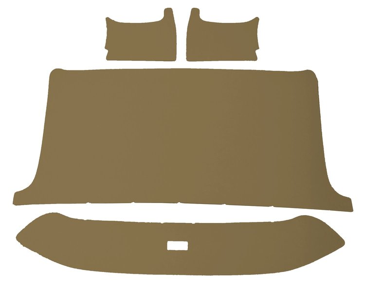ABS Plastic Headliner for 1965-1966 Ford F-100, F-250, F-350 Standard Cab Truck [Corinthian Grain Vinyl, Palomino]