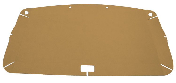 Pressboard Headliner for 1980-1983 Ford F-100, 1980-1986 Ford F-150, F-250 Standard Cab Truck [Foambacked Cloth, Saddle]