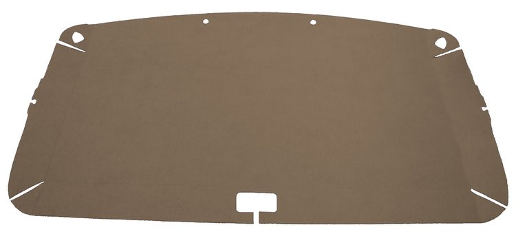 Pressboard Headliner for 1980-1983 Ford F-100, 1980-1986 Ford F-150, F-250 Standard Cab Truck [Foambacked Cloth, Medium Beige]