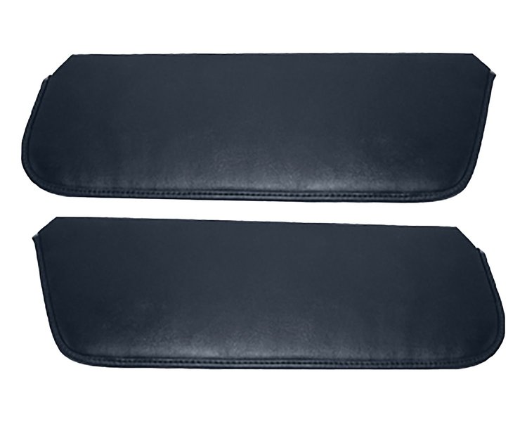 Sun Visors for 1980-1983 Ford F-100, 1980-1986 Ford F-150, F-250 Standard Cab Truck, Bronco [Madrid Grain Vinyl, Dark Blue]