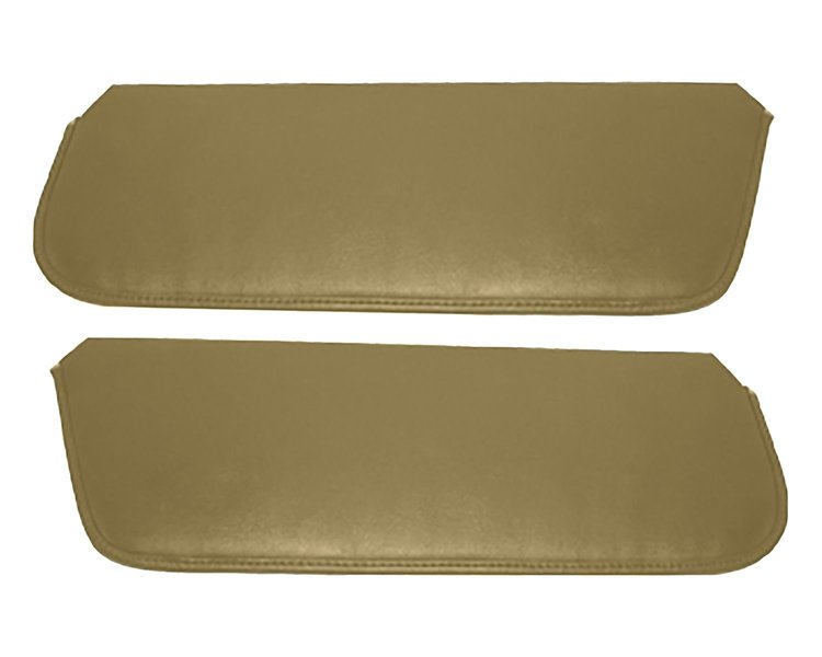 Sun Visors for 1980-1983 Ford F-100, 1980-1986 Ford F-150, F-250 Standard Cab Truck, Bronco [Sierra Grain Vinyl, Sandalwood]