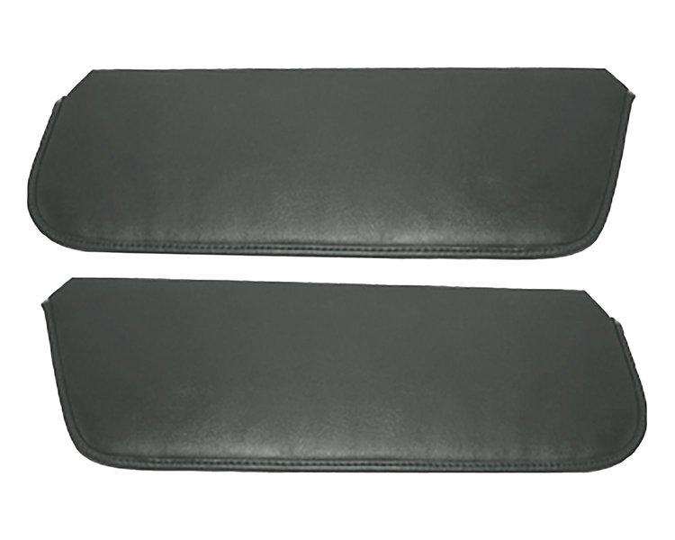 Sun Visors for 1980-1983 Ford F-100, 1980-1986 Ford F-150, F-250 Standard Cab Truck, Bronco [Sierra Grain Vinyl, Charcoal]