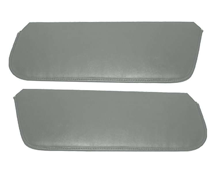 Sun Visors for 1980-1983 Ford F-100, 1980-1986 Ford F-150, F-250 Standard Cab Truck, Bronco [Montana Grain Vinyl, Gray]