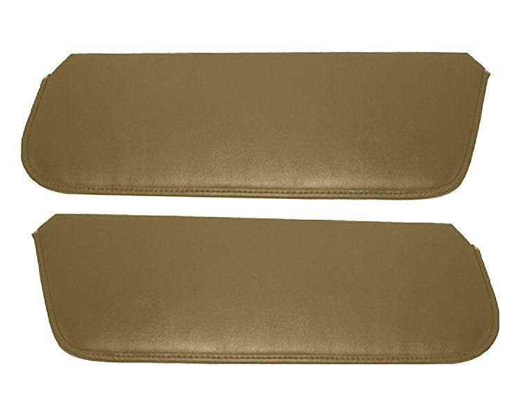 Sun Visors for 1980-1983 Ford F-100, 1980-1986 Ford F-150, F-250 Standard Cab Truck, Bronco [Sierra Grain Vinyl, Palomino]