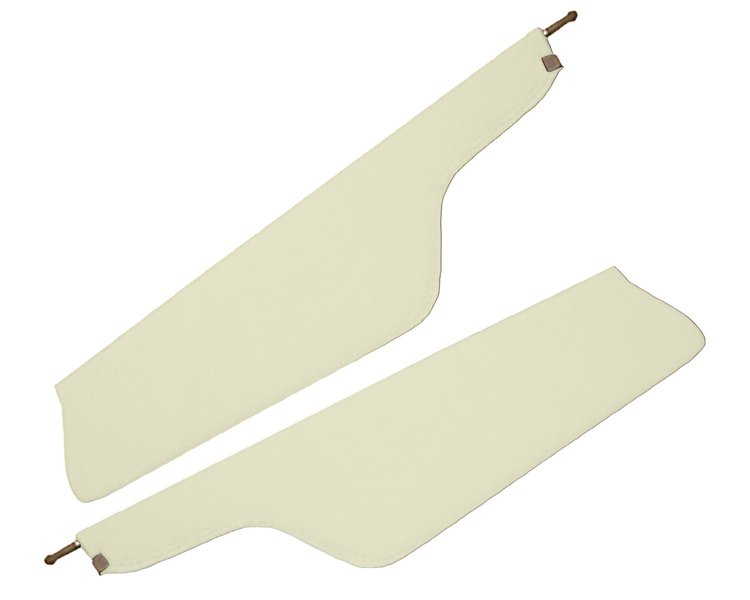Sun Visors for 1966-1977 Ford Bronco [Crater Grain Vinyl, White]