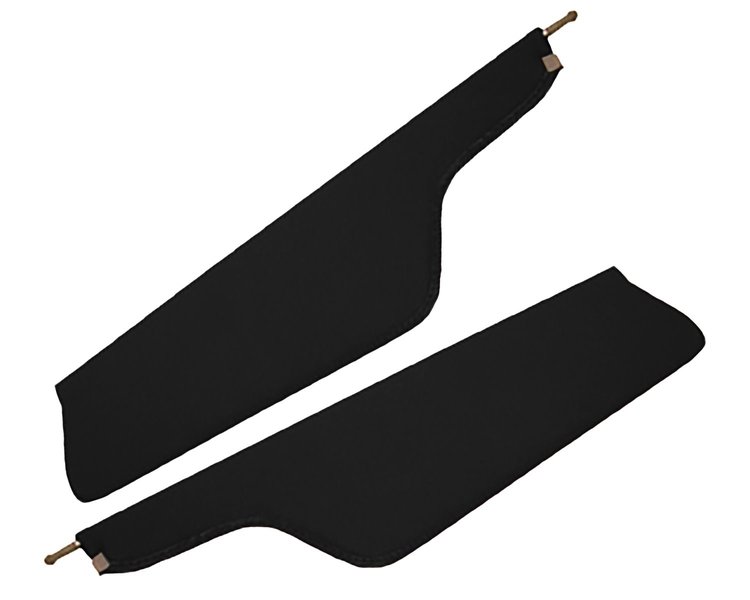 Sun Visors for 1966-1977 Ford Bronco [Crater Grain Vinyl, Black]