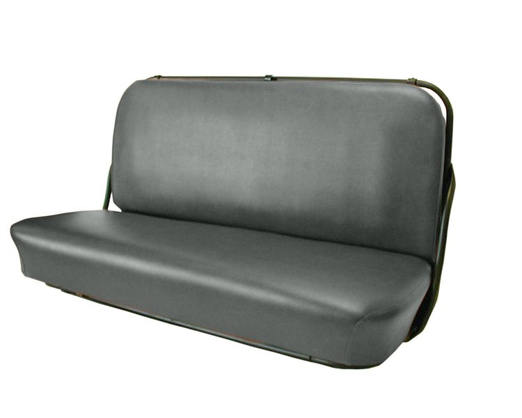 Front Bench Seat Upholstery for 1947-1955 (1st Series) Chevrolet/GMC Standard Cab Truck [Smooth, Without Pleats, Charcoal]