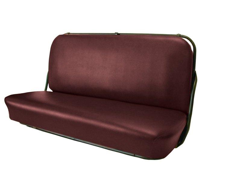 Front Bench Seat Upholstery for 1947-1955 (1st Series) Chevrolet/GMC Standard Cab Truck [Smooth, Without Pleats, Maroon]