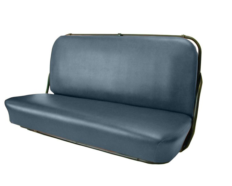 Front Bench Seat Upholstery for 1947-1955 (1st Series) Chevrolet/GMC Standard Cab Truck [Smooth, Without Pleats, Medium Blue]