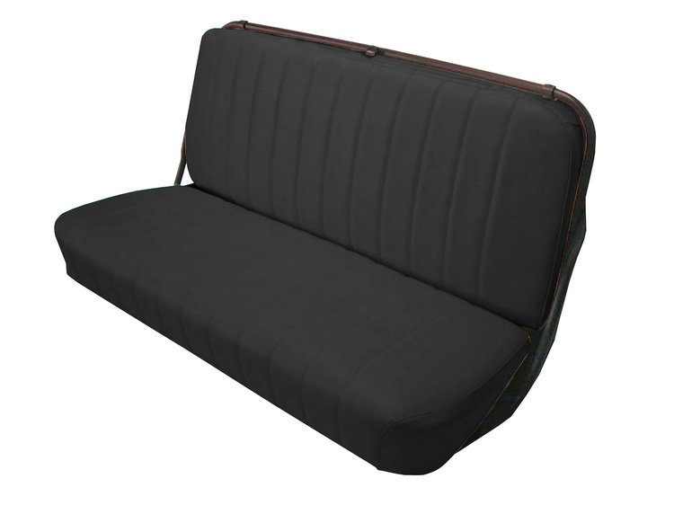 Front Bench Seat Upholstery for 1947-1955 (1st Series) Chevrolet/GMC Standard Cab Truck [With Pleats, Black]