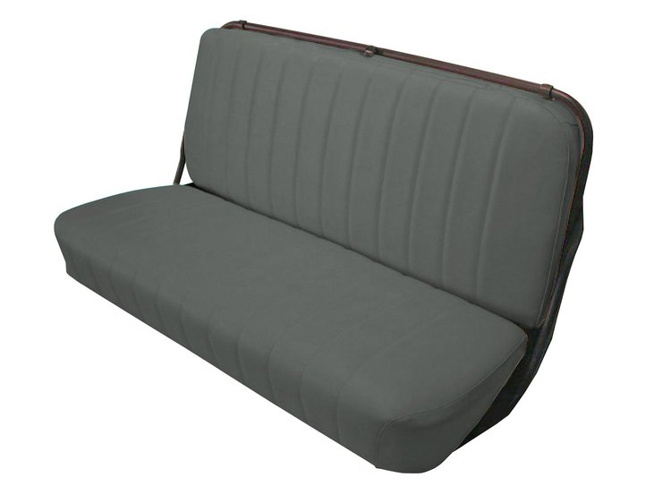 Front Bench Seat Upholstery for 1947-1955 (1st Series) Chevrolet/GMC Standard Cab Truck [With Pleats, Charcoal]