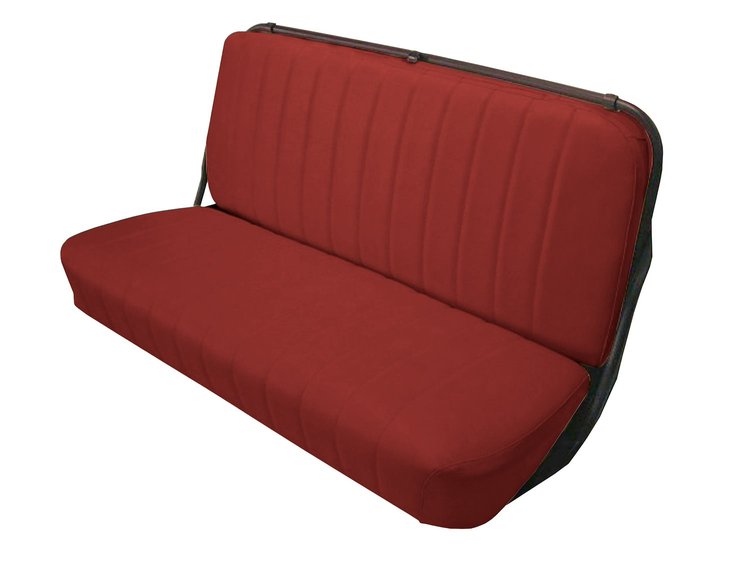 Front Bench Seat Upholstery for 1947-1955 (1st Series) Chevrolet/GMC Standard Cab Truck [With Pleats, Red]