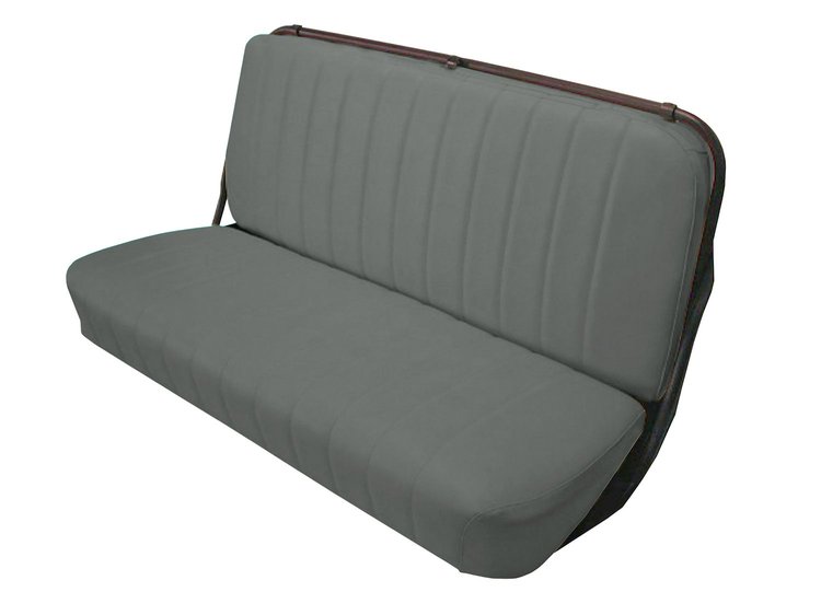 Front Bench Seat Upholstery for 1947-1955 (1st Series) Chevrolet/GMC Standard Cab Truck [With Pleats, Medium Gray]