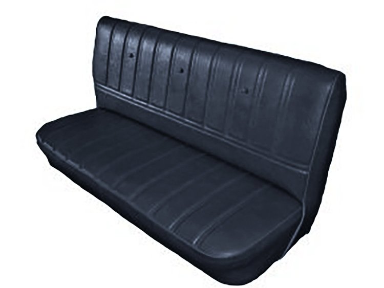 Front Bench Seat Upholstery for 1973-1980 Chevrolet/GMC Standard Cab Truck [Stationary Backrest, Navy Blue]