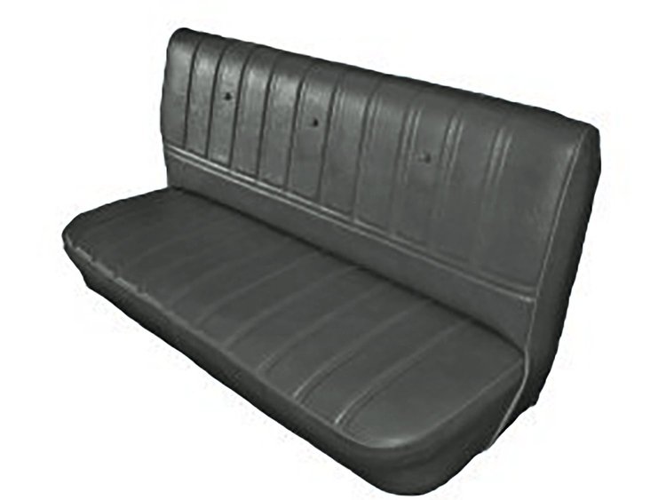 Front Bench Seat Upholstery for 1973-1980 Chevrolet/GMC Standard Cab Truck [Stationary Backrest, Charcoal]