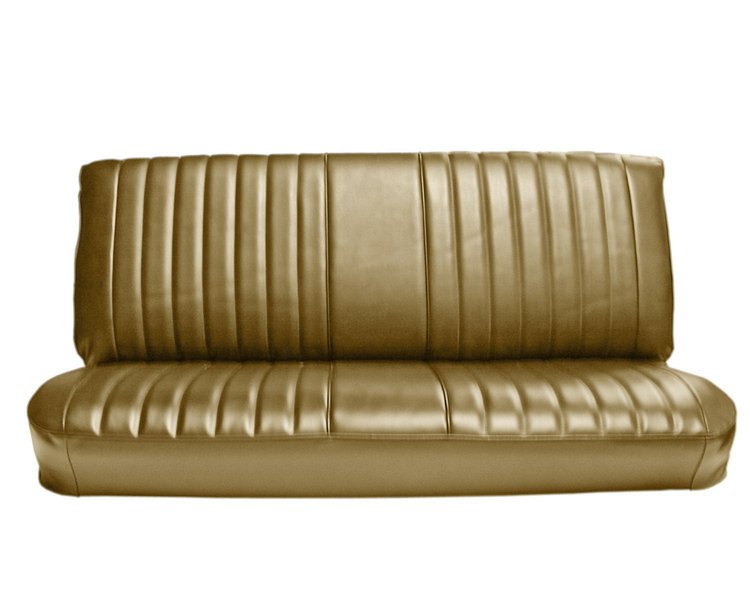 Front Bench Seat Upholstery for 1973-1980 Chevrolet/GMC Standard/Crew Cab Truck [Folding Backrest, Palomino]
