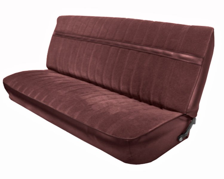 Front Bench Seat Upholstery for 1981-1987 Chevrolet/GMC Truck [Maroon/Burgundy]