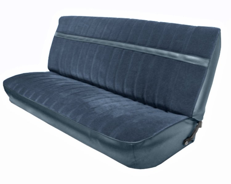 Front Bench Seat Upholstery for 1981-1987 Chevrolet/GMC Truck [Medium Blue/Blue]