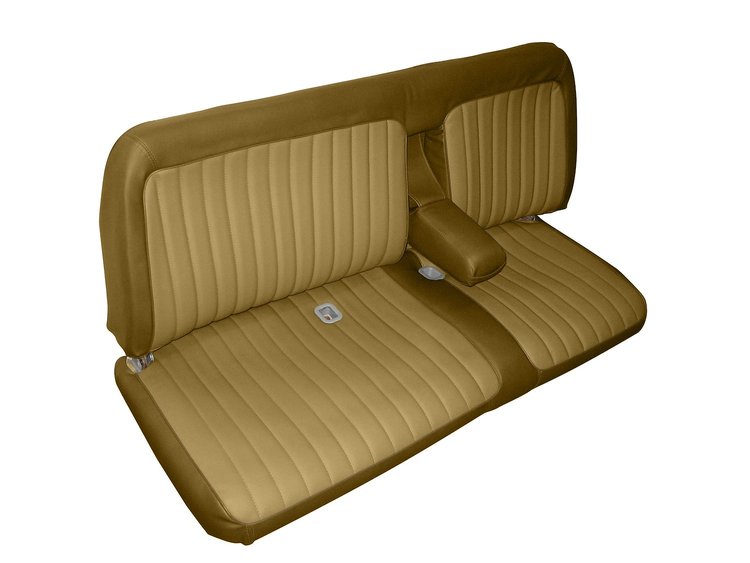 Front Bench Seat Upholstery for 1988-1995 Chevrolet/GMC Standard Cab Truck [Center Arm Rest/No Headrest, Camel/Sandstone]