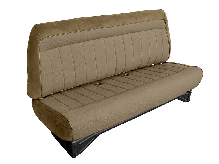 Front Bench Seat Upholstery for 1988-1996 Chevrolet/GMC Standard Cab Truck [No Headrest, Oak/Sandstone]