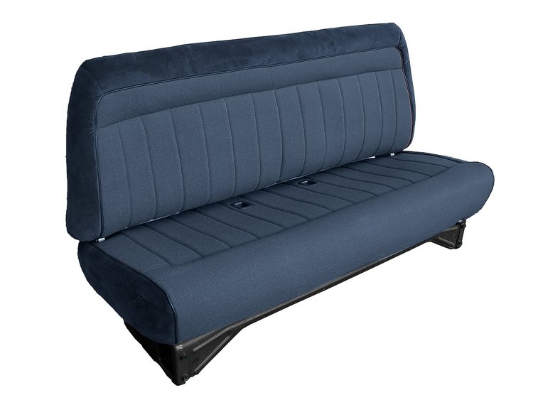 Front Bench Seat Upholstery for 1988-1996 Chevrolet/GMC Standard Cab Truck [No Headrest, Royal Blue/Royal Blue]