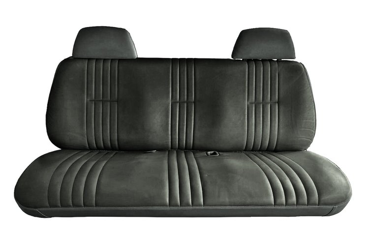 Front Bench Seat Upholstery for 1995-1998 Chevrolet/GMC Standard Cab Truck [With Headrest, Graphite/Charcoal]