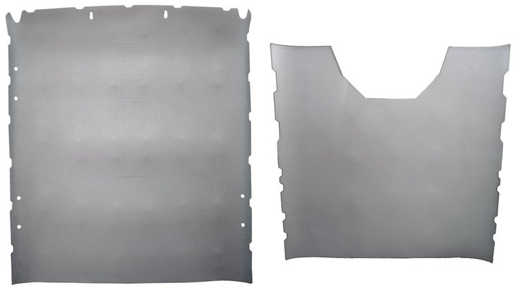 Front and Rear ABS Plastic Headliners for 1973-1991 Chevrolet/GMC Suburban [Uncovered]
