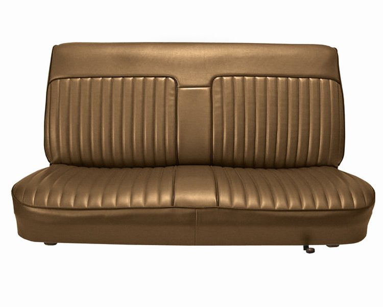 Bench Seat Upholstery for 1982-1993 Chevrolet S-10, GMC S-15, Sonoma Standard Cab Truck [Sierra Vinyl, Saddle]